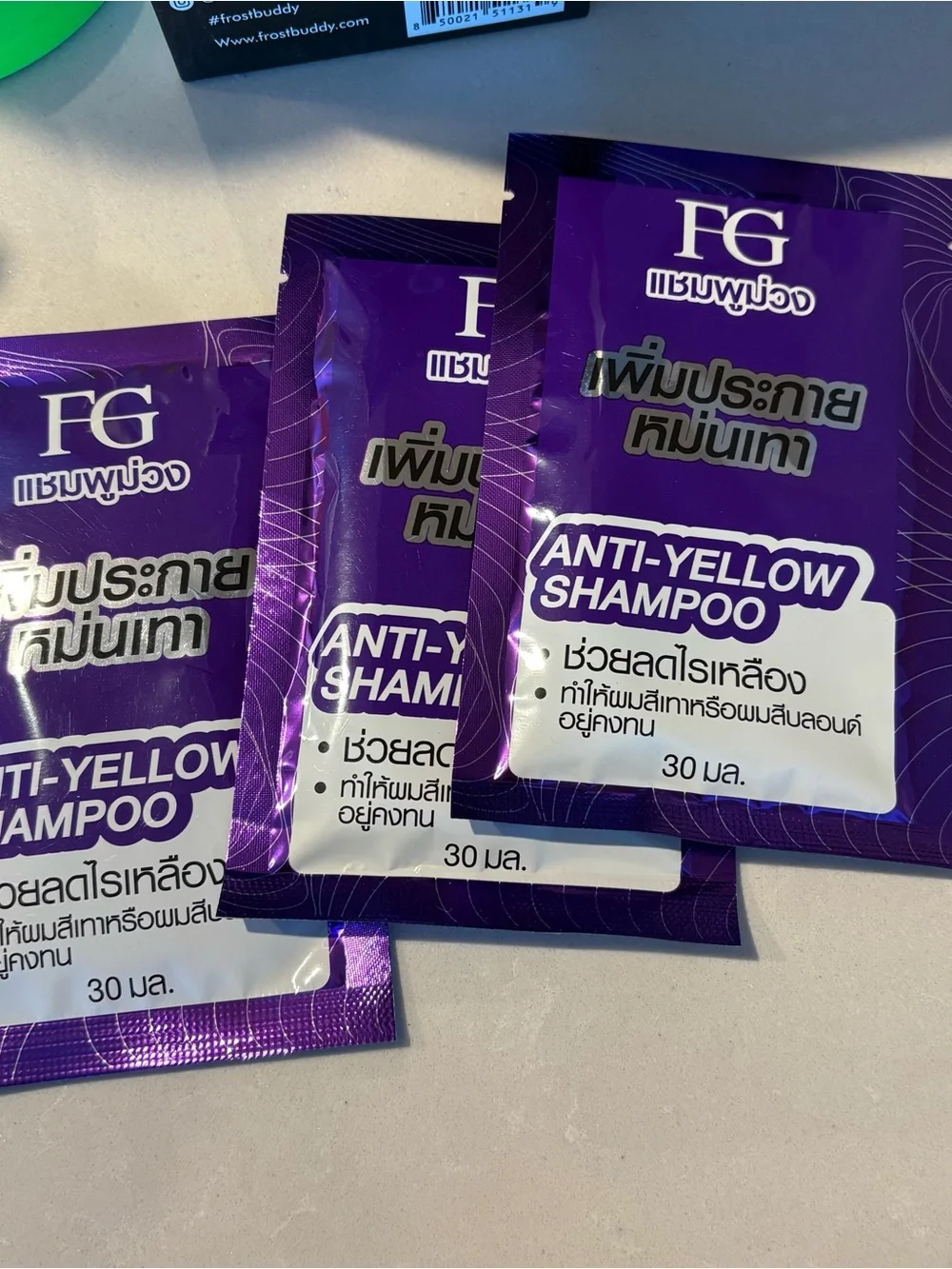 FG Anti-Yellow Shampoo Sachets 6 - travel